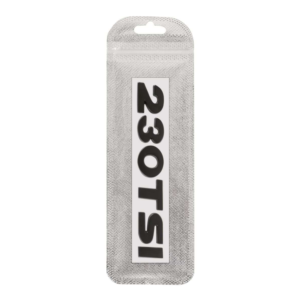 Car 230TSI Pattern 3D Metal Personalized Decorative Stickers, Size: 11.5x2.5x0.5cm (Black)