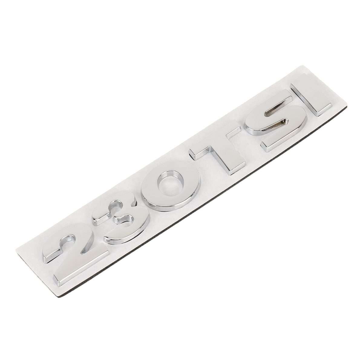 Car 230TSI Pattern 3D Metal Personalized Decorative Stickers, Size: 11.5x2.5x0.5cm (Silver)