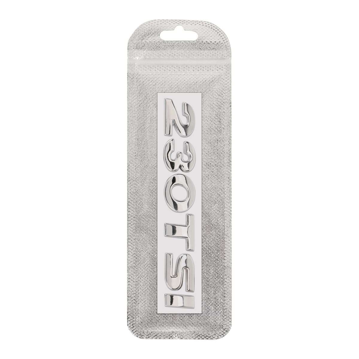 Car 230TSI Pattern 3D Metal Personalized Decorative Stickers, Size: 11.5x2.5x0.5cm (Silver)