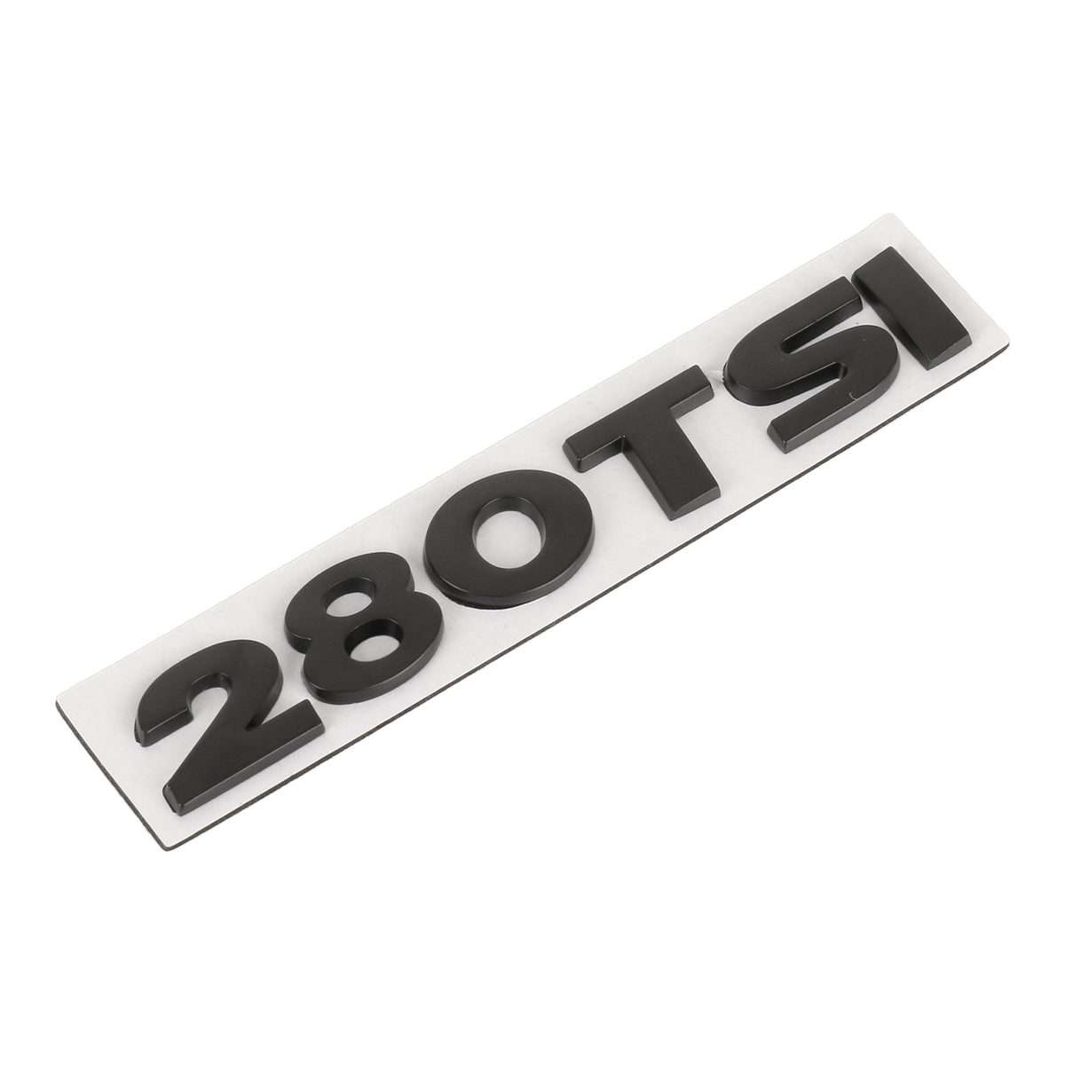Car 280TSI Pattern 3D Metal Personalized Decorative Stickers, Size: 11.5x2.5x0.5cm (Black)