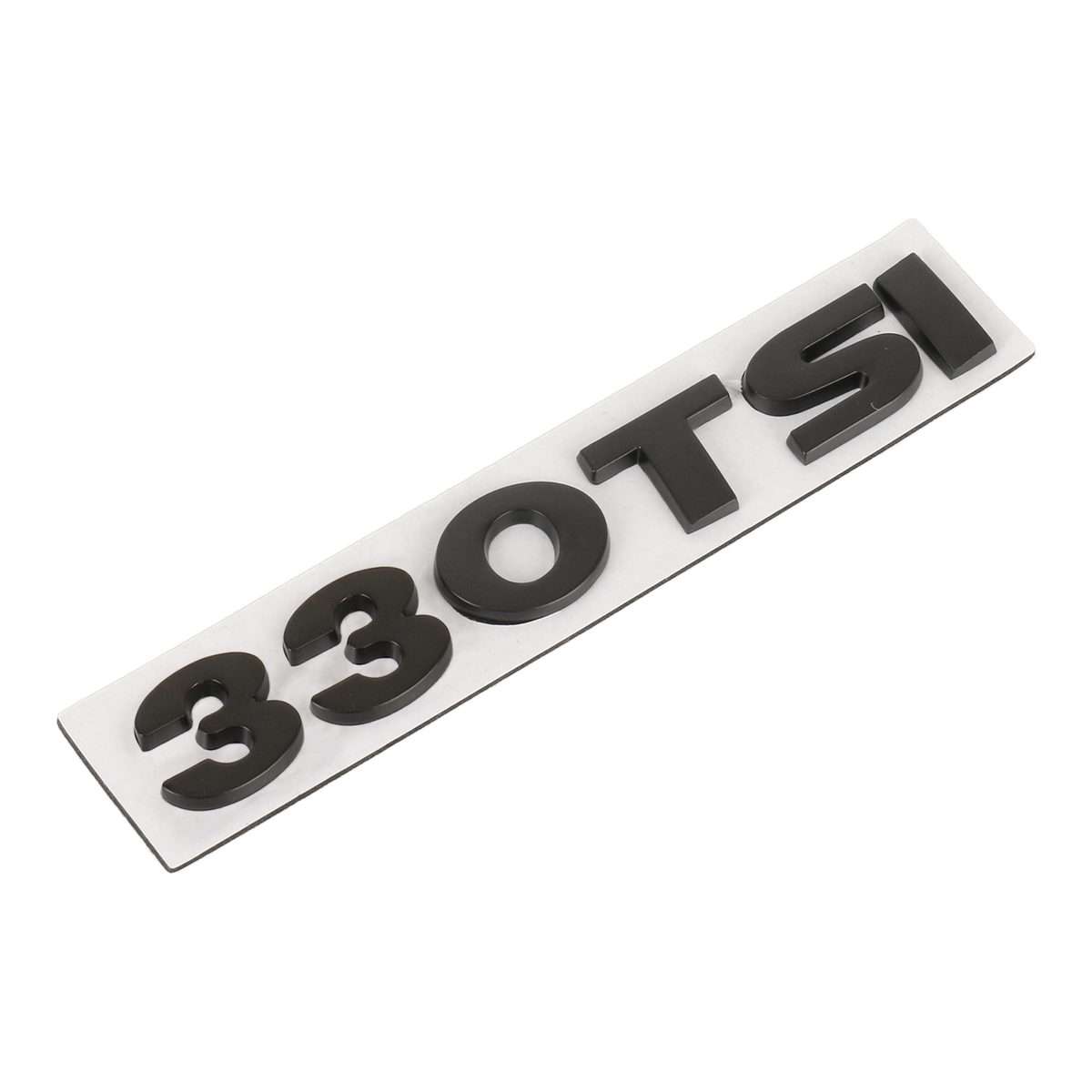 Car 330TSI Pattern 3D Metal Personalized Decorative Stickers, Size: 11.5x2.5x0.5cm (Black)