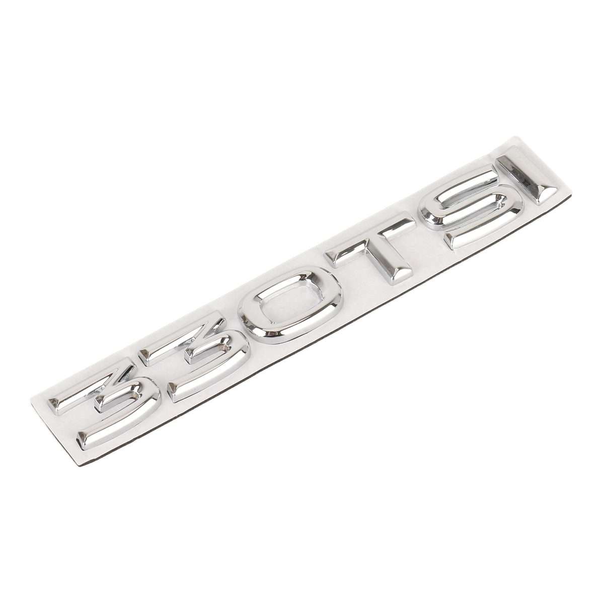 Car 330TSI Electroplated 3D Metal Personalized Decorative Stickers, Size: 15x2.5x0.5cm (Silver)