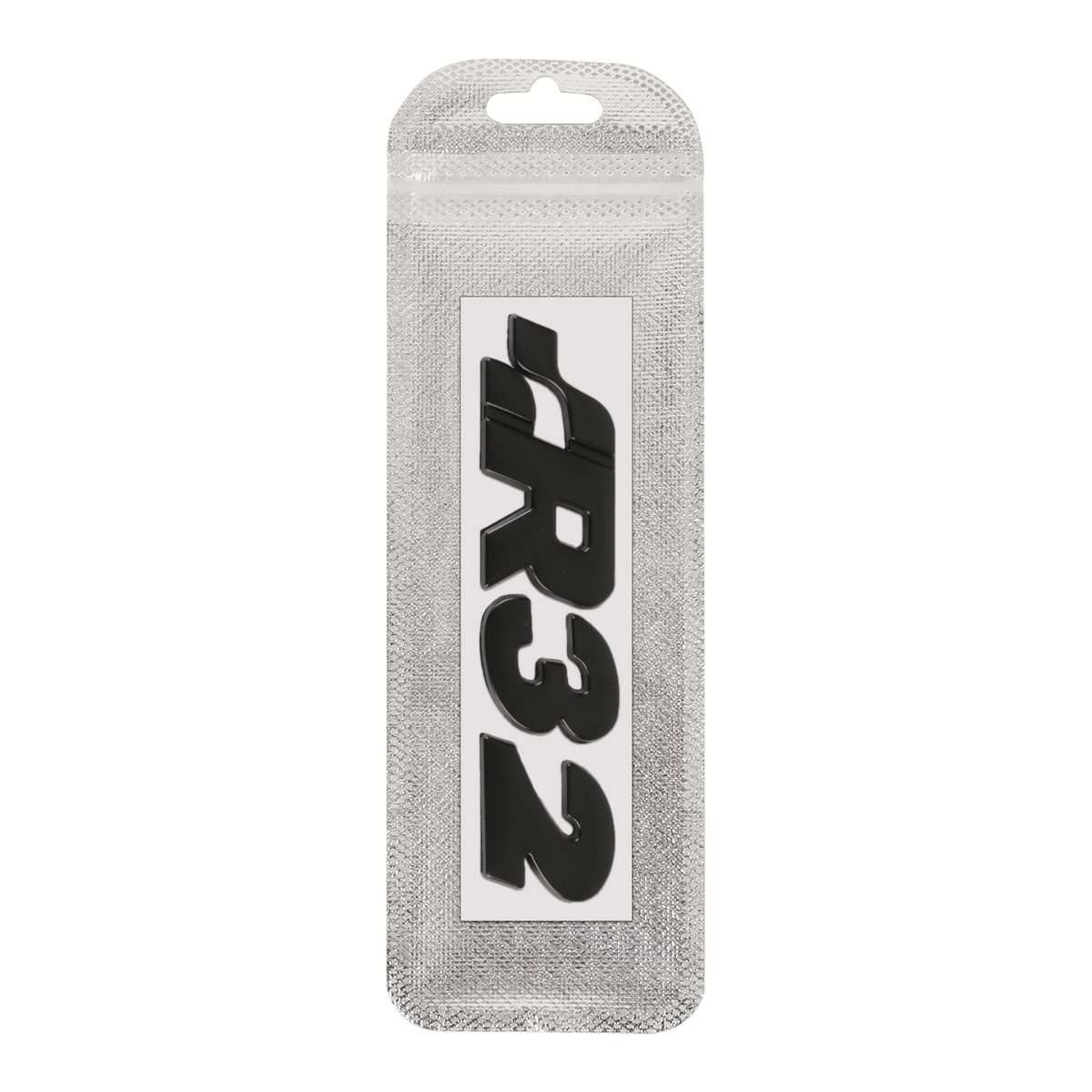 Car R32 Pattern 3D Metal Personalized Decorative Stickers, Size: 10.5 x 3 x 0.5cm (Black)
