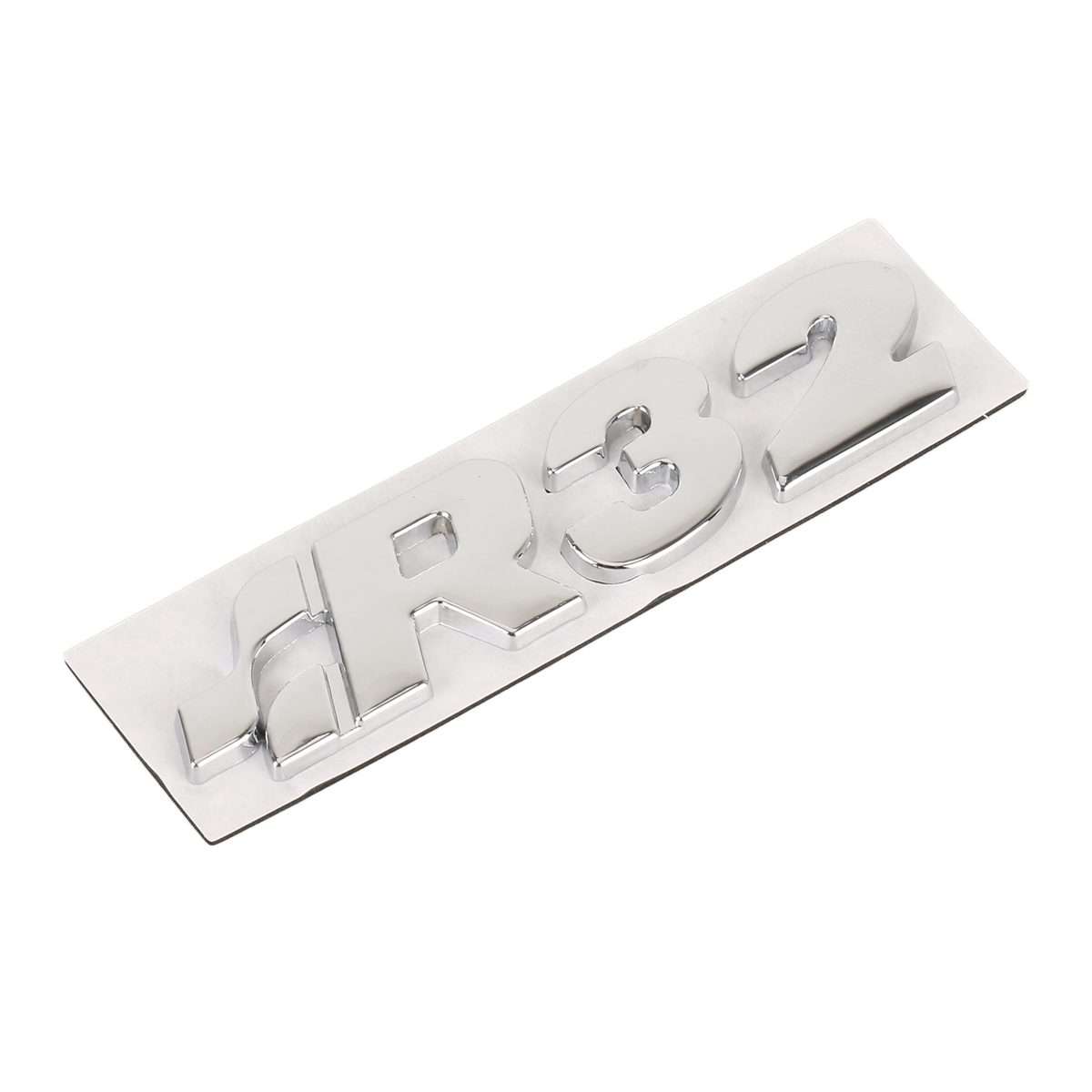 Car R32 Pattern 3D Metal Personalized Decorative Stickers, Size: 10.5 x 3 x 0.5cm (Silver)