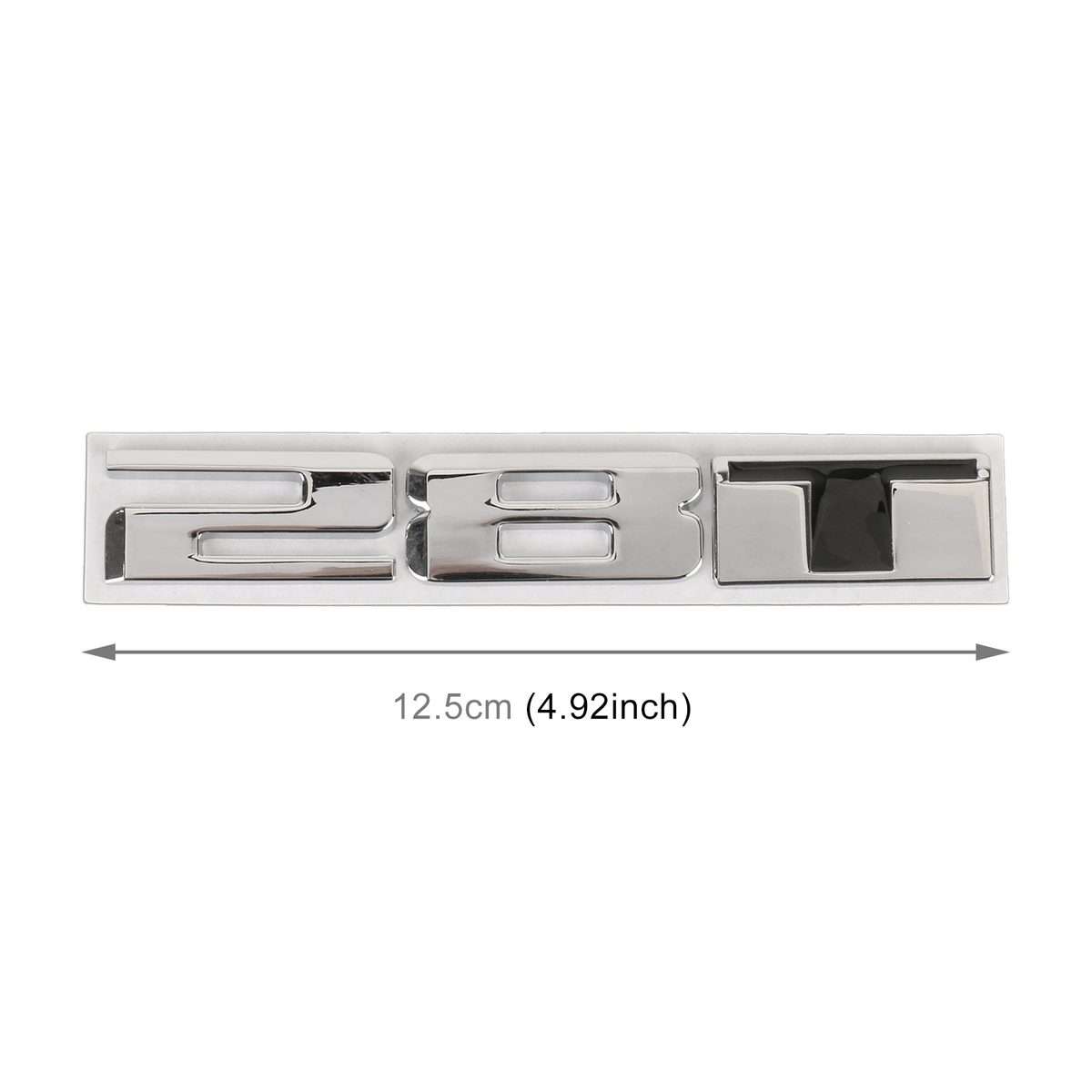 Car 28T Pattern 3D Metal Personalized Decorative Stickers, Size: 12.5 x 2.5 x 0.5cm