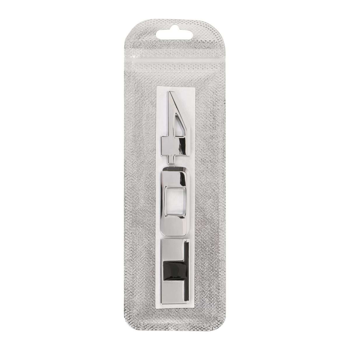 Car 40T Pattern 3D Metal Personalized Decorative Stickers, Size: 12.5 x 2.5 x 0.5cm