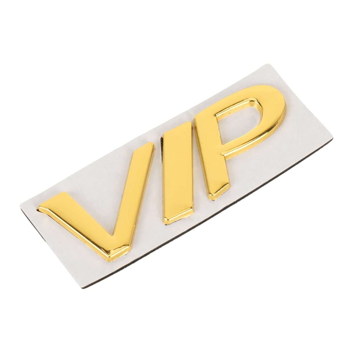Car Split VIP Metal Personalized Decorative Stickers, Size: 7.5 x 3 x 0.5cm (Gold)