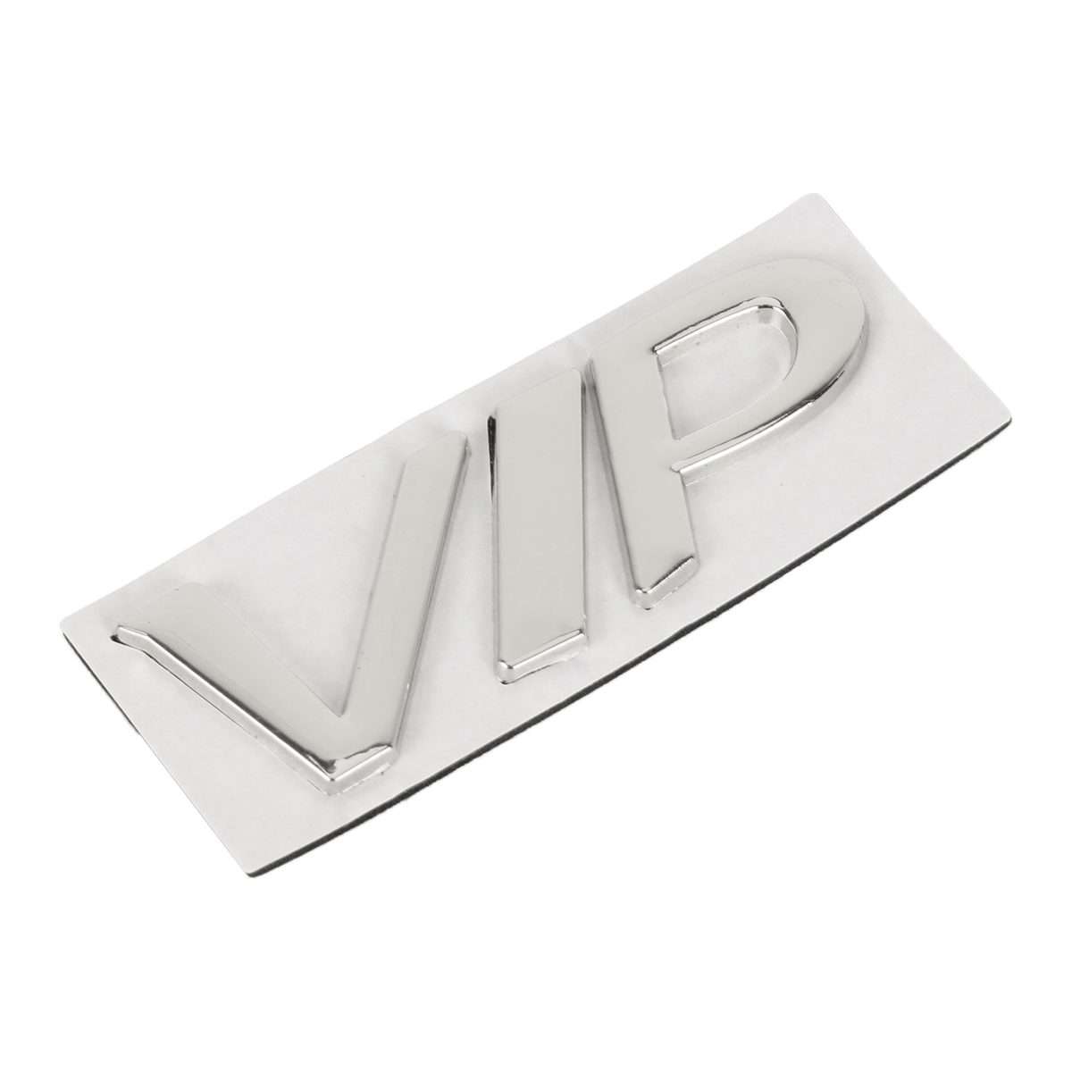 Car Split VIP Metal Personalized Decorative Stickers, Size: 7.5 x 3 x 0.5cm (Silver)