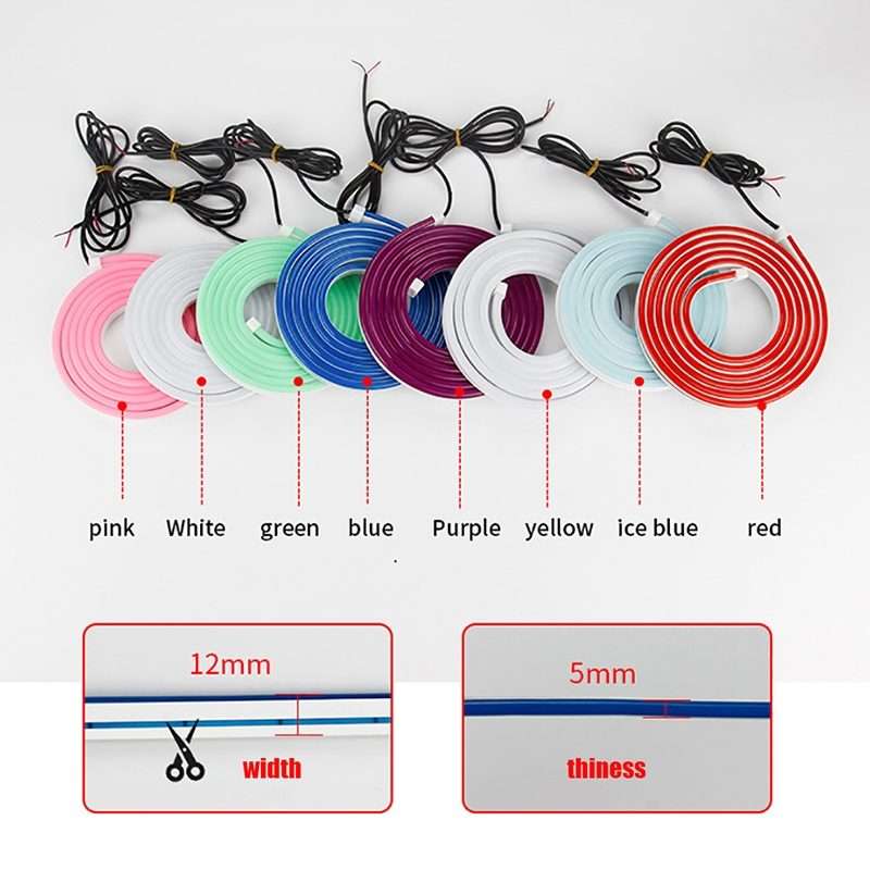 1.2m Car Daytime Running Super Bright Decorative LED Atmosphere Light (Blue Light)