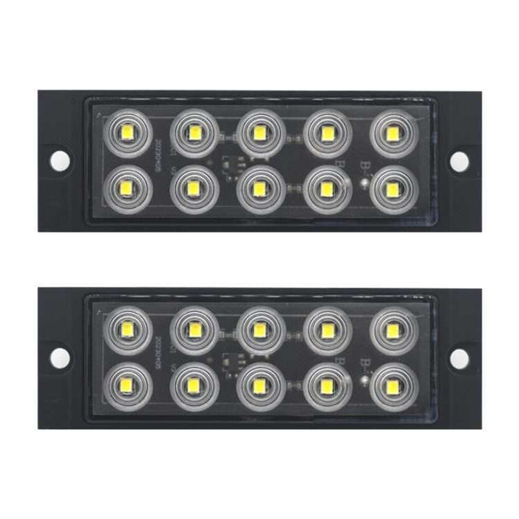 2pcs Car / Truck 10LEDs Side Marker Indicator Lights Bulb Lamp (White)