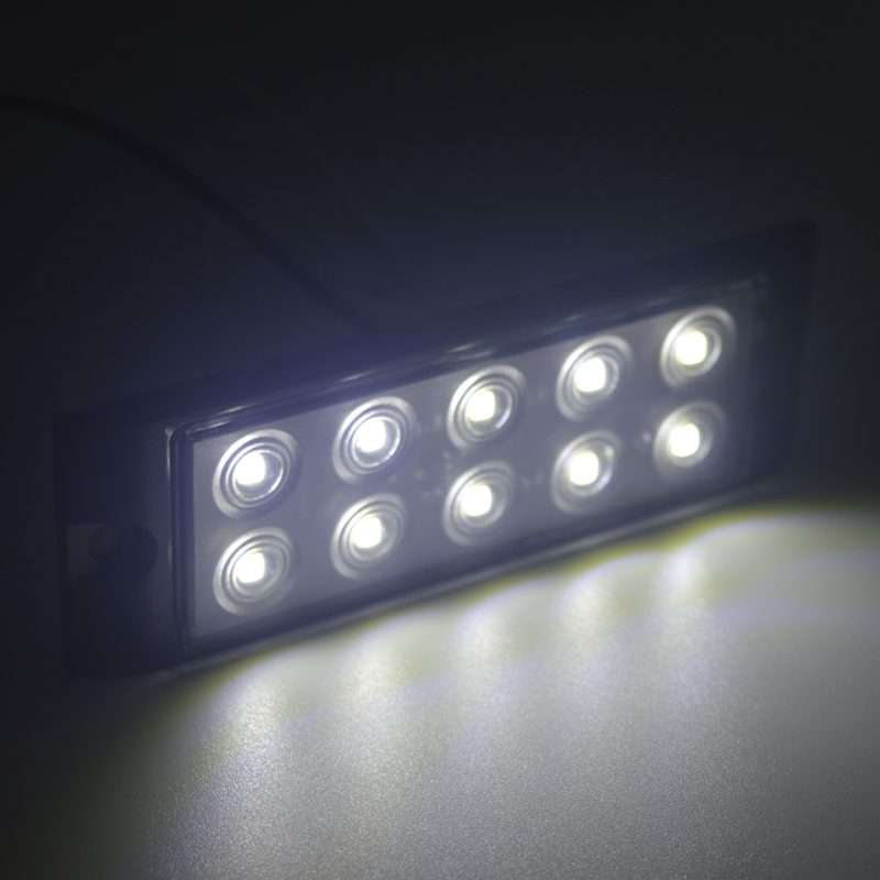 2pcs Car / Truck 10LEDs Side Marker Indicator Lights Bulb Lamp (White)