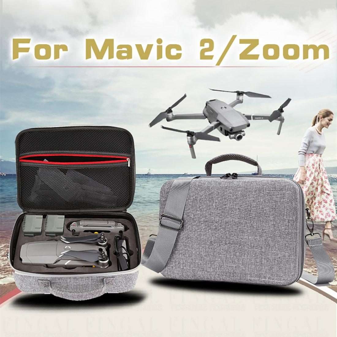 Shockproof Waterproof Portable Case for DJI Mavic 2 Pro / Zoom and Accessories, Size: 2 ... (Grey)