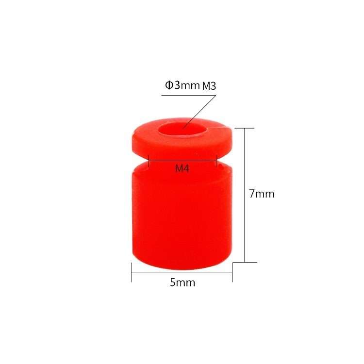 5 Packs / 100pcs iFlight Damping Rubber Column 4In1 ESC Shock-absorbing Ball Aerial Mo ... (Black)
