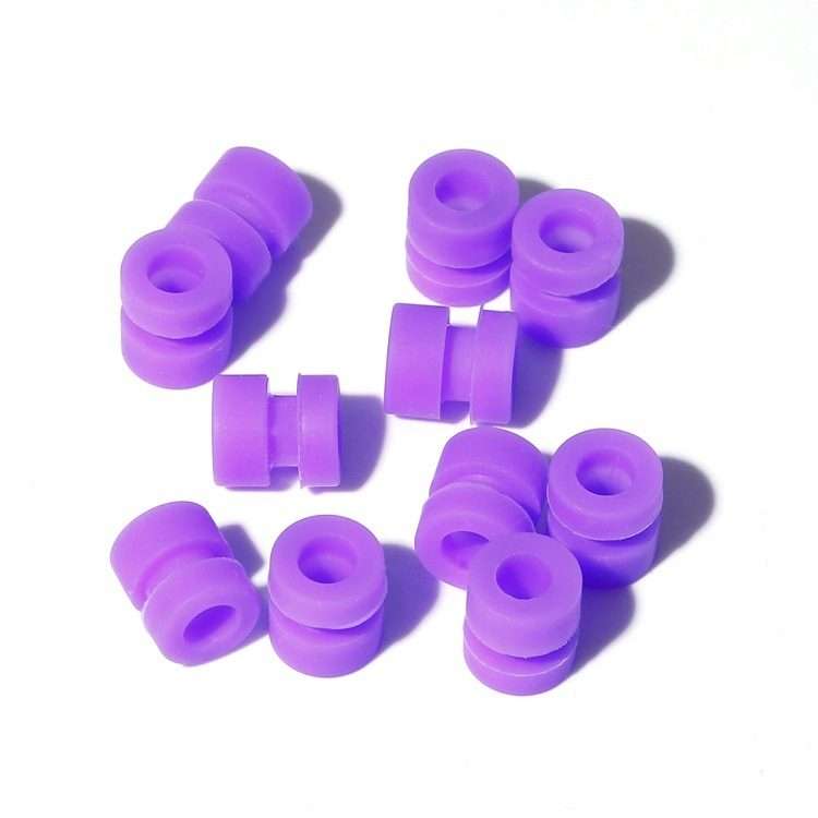 5 Packs / 100pcs iFlight M3 Damping Rubber Column Shock-absorbing Ball Shock Damping ... (Purple)