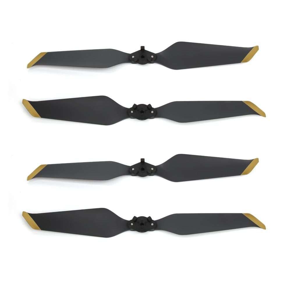 2 Pairs 8743F Low Noise Quick-release Propellers for DJI Mavic 2 Pro / Zoom (Black+Gold)