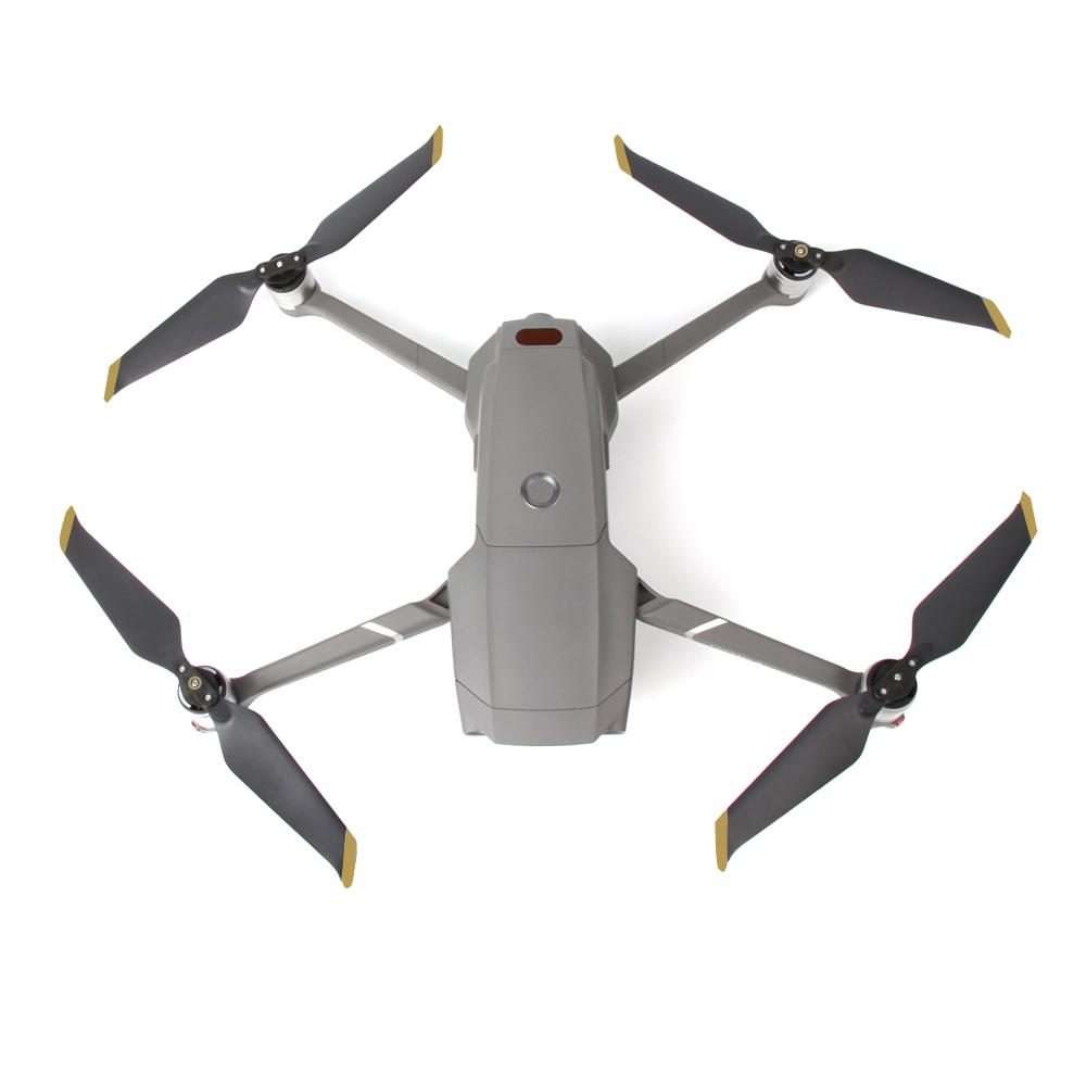 2 Pairs 8743F Low Noise Quick-release Propellers for DJI Mavic 2 Pro / Zoom (Black+Gold)