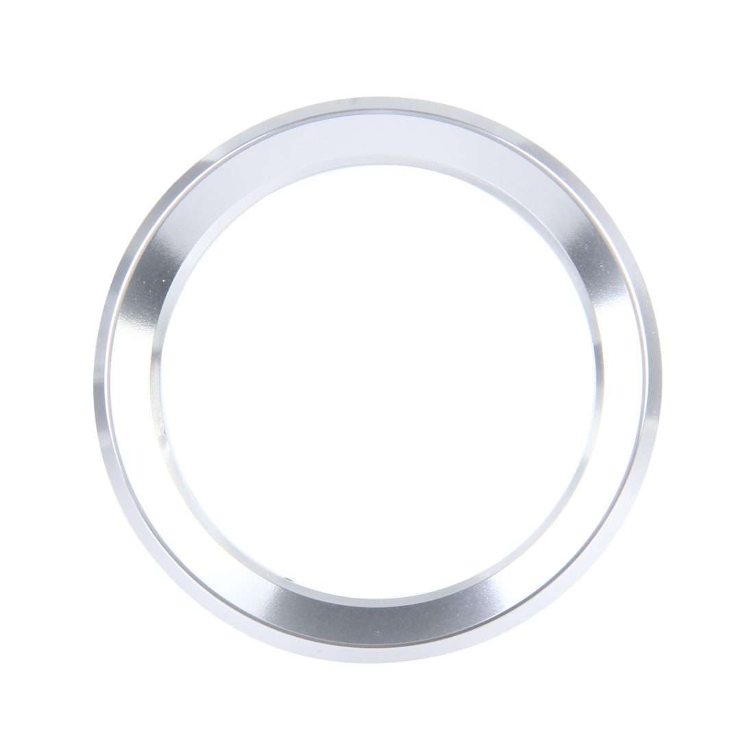 Car Aluminum Steering Wheel Decoration Ring For BMW(Silver)