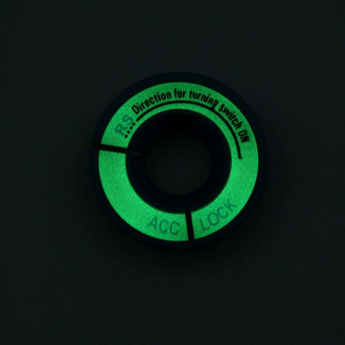 Car Aluminum Igniter Night Luminous Decoration Ring For Audi And Volkswagen(Black)