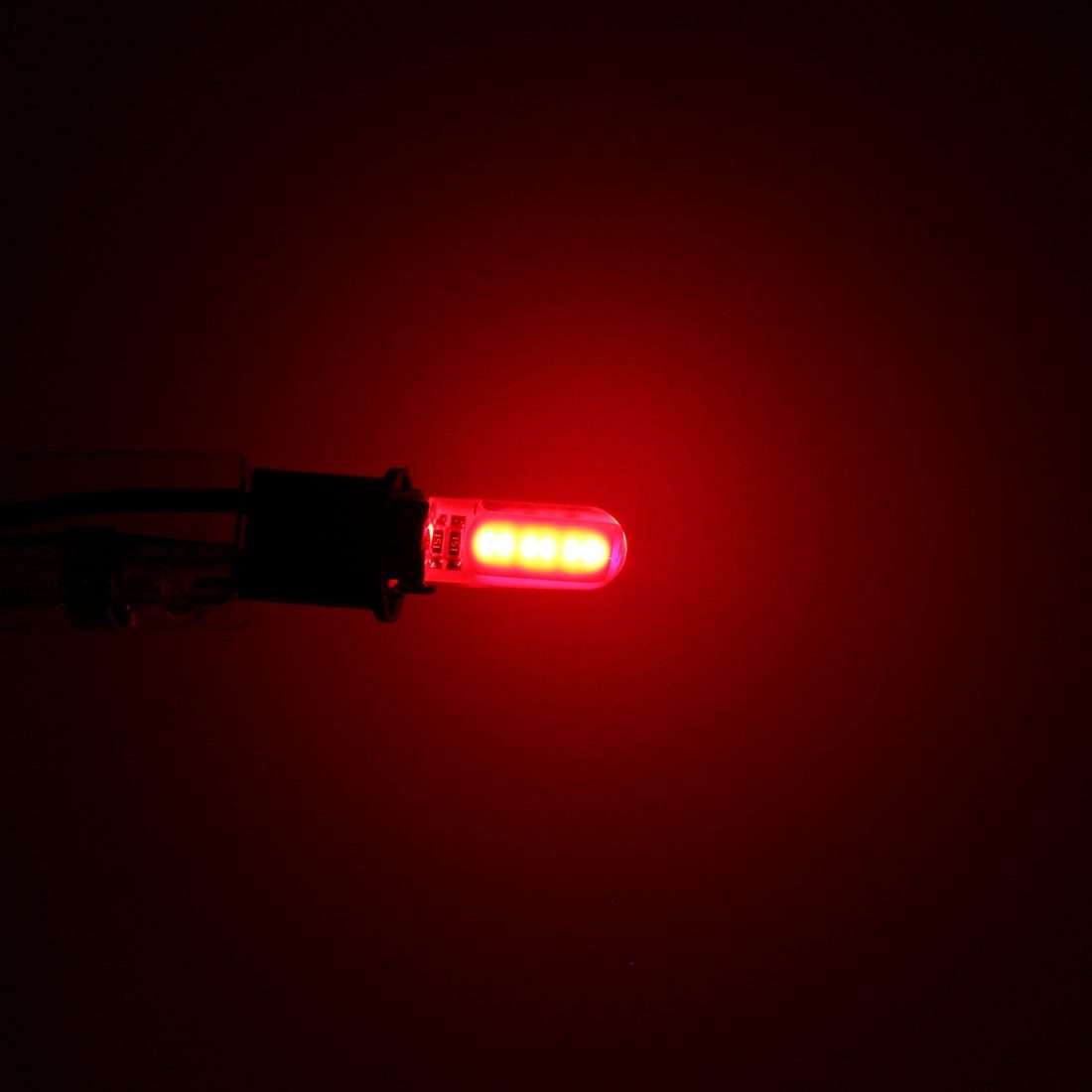 10 PCS T10 1.5W 90LM Car Clearance Light Marker Light, DC 12V(Red Light)