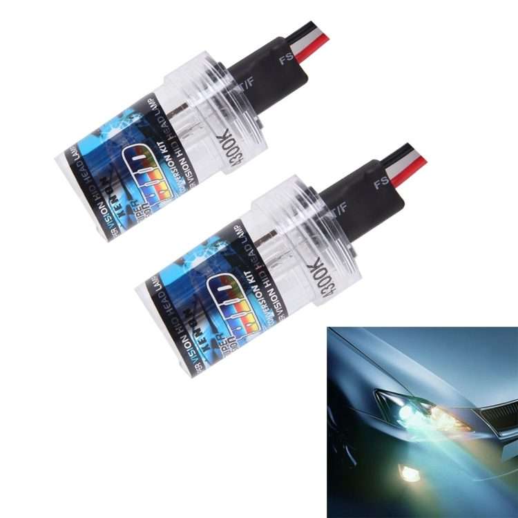 2PCS DC12V 35W H7 2800 LM HID Xenon Light Single Beam Super Vision Waterproof He ... (White Light)
