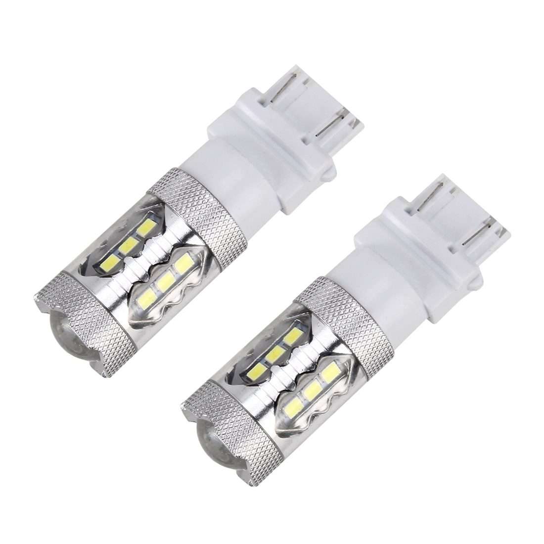 2 PCS T25 / 3156 5W 250LM 6000K Car Auto Turn Light Reversing Lights 16LEDs SMD ... (White Light)