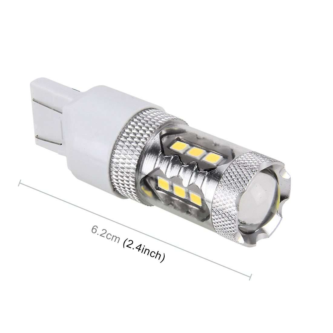 2 PCS T25 / 3156 5W 250LM 6000K Car Auto Turn Light Reversing Lights 16LEDs SMD ... (White Light)