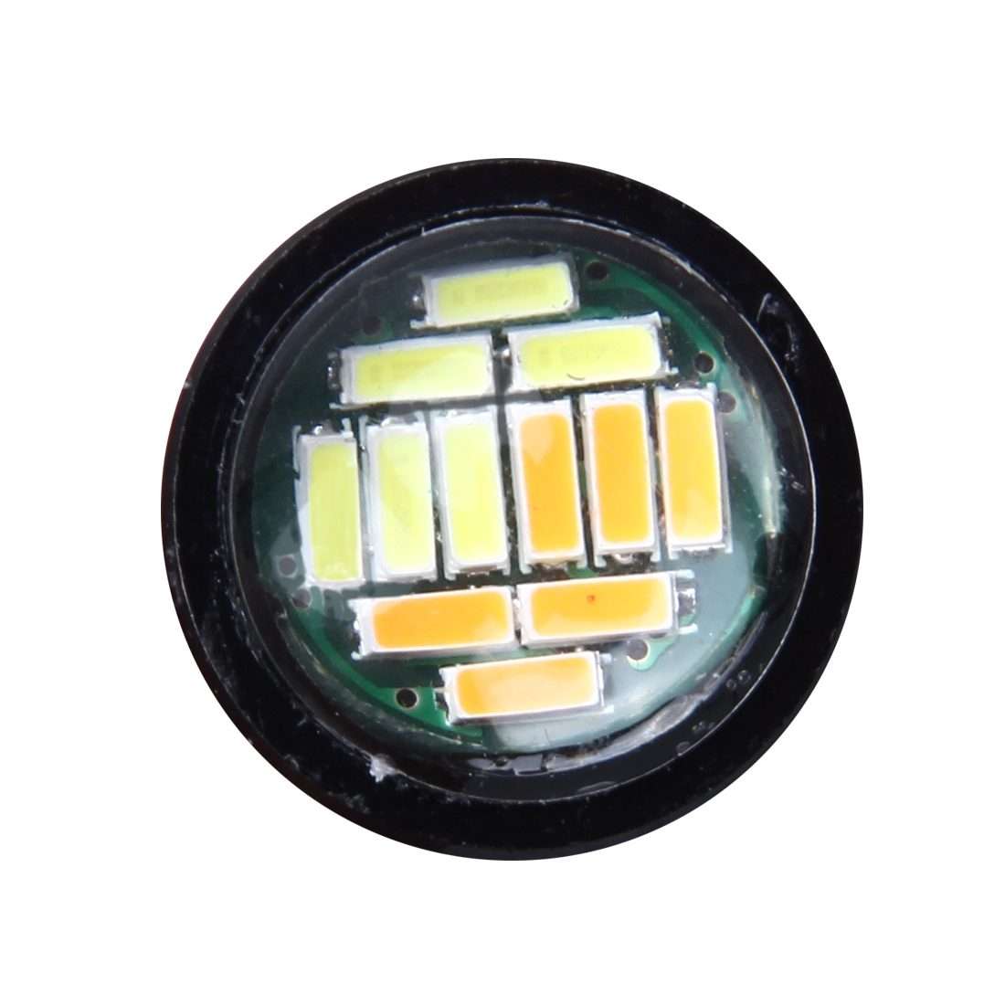 2 PCS 2W Car Auto Eagle Eyes Fog Light Turn Light with 12 SMD-4014 LED ... (White + Yellow Light)