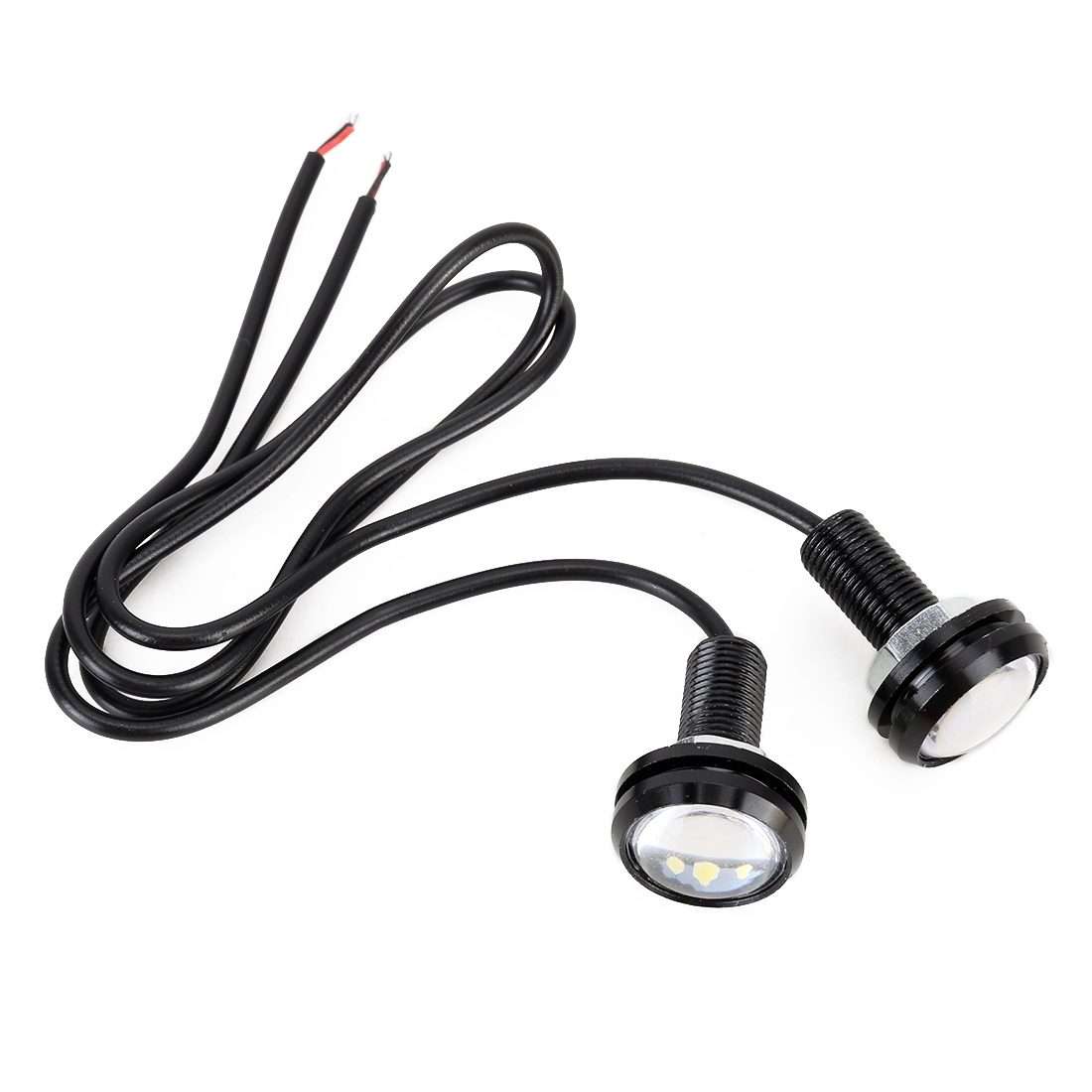 2 PCS 2W Car Auto Eagle Eyes Fog Light Turn Light with 12 SMD-4014 LED Lamps, DC ... (White Light)