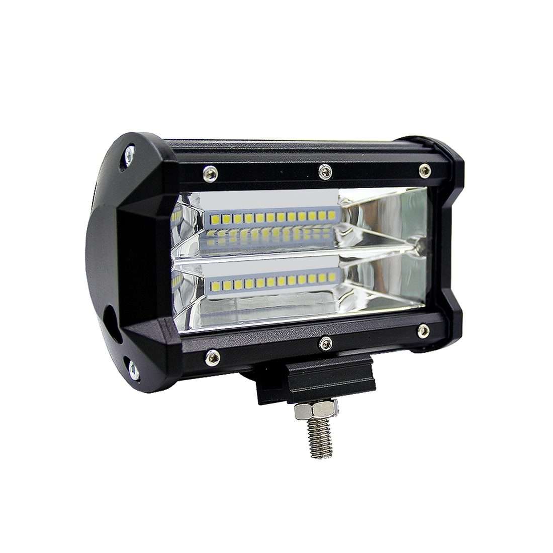 5 inch 18W 24 LED Waterproof IP67 Two Bar Modified Off-road Lights Spotlight Lig ... (White Light)