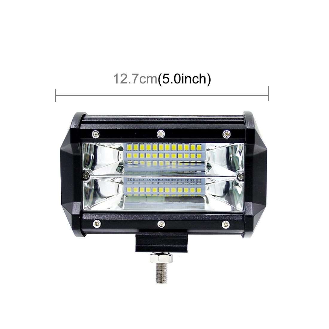 5 inch 18W 24 LED Waterproof IP67 Two Bar Modified Off-road Lights Spotlight Lig ... (White Light)