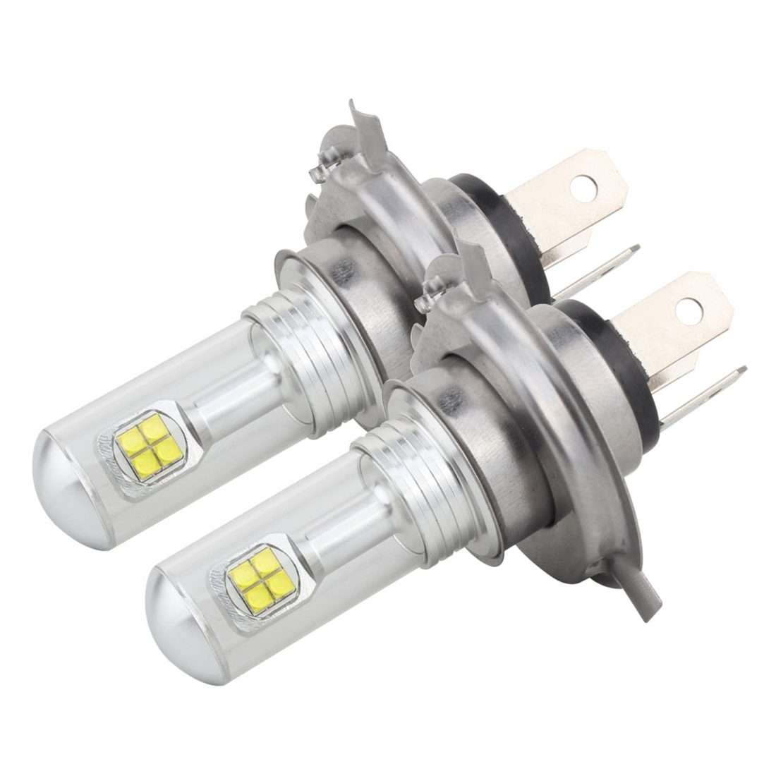 2 PCS H4 40W 800 LM 6000K 8 LEDs Car Fog Lights, DC 12V(White Light)