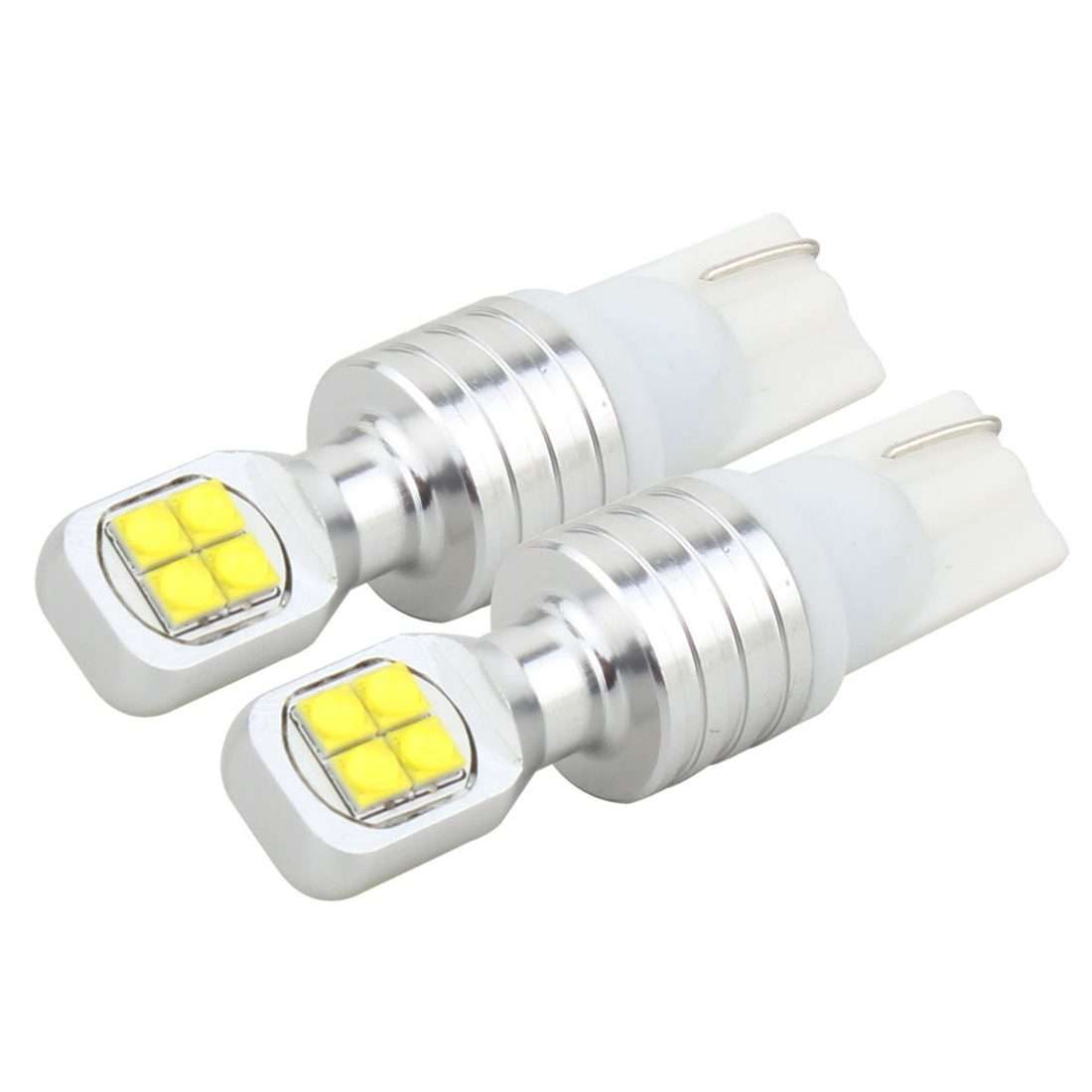 2 PCS T10 40W 800 LM 6000K Car Clearance Light Reading Light License Light with ... (White Light)
