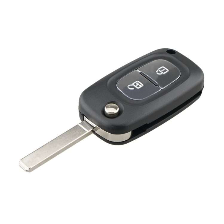 For RENAULT Clio / Megane / Kangoo / Modus Car Keys Replacement 2 Buttons Car Key Case with Foldab