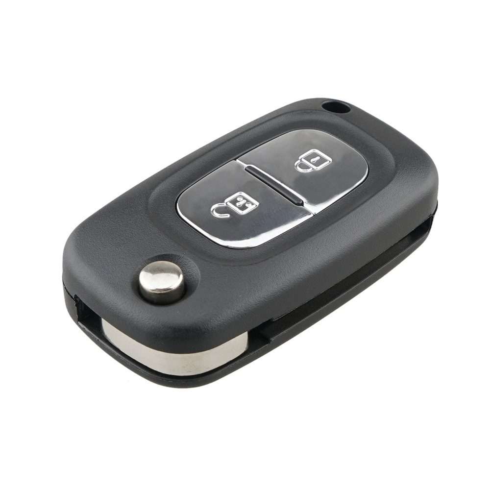 For RENAULT Clio / Megane / Kangoo / Modus Car Keys Replacement 2 Buttons Car Key Case with Foldab