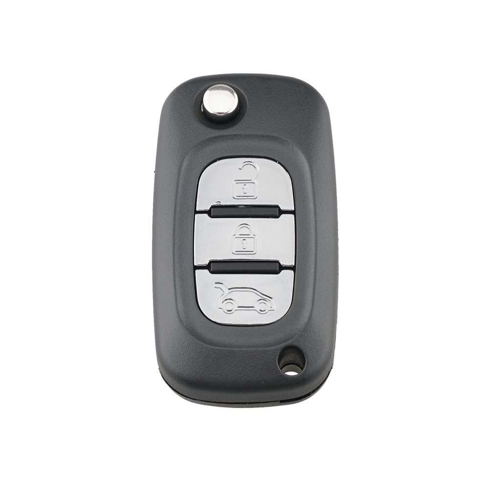 For RENAULT Clio / Megane / Kangoo / Modus Car Keys Replacement 3 Buttons Car Key Case with Foldab