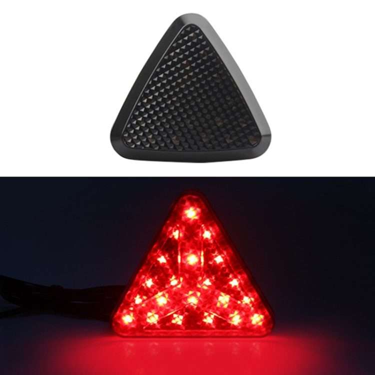 Bicycle / Mountain Bike X Style Triangle Pilot Light LED Tail Light (Black)