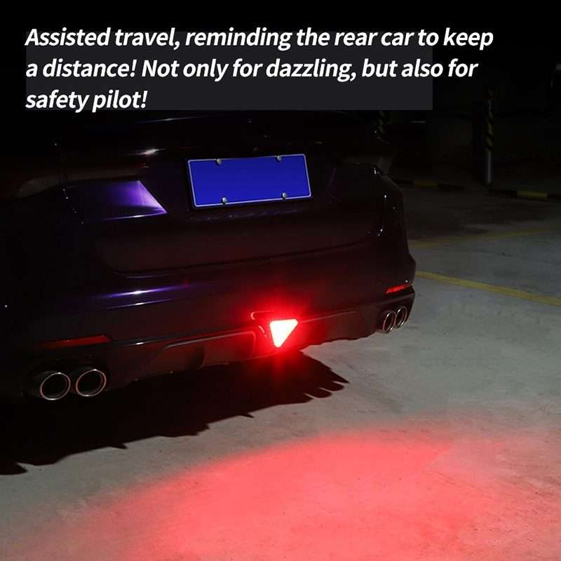 Bicycle / Mountain Bike X Style Triangle Pilot Light LED Tail Light (Red)