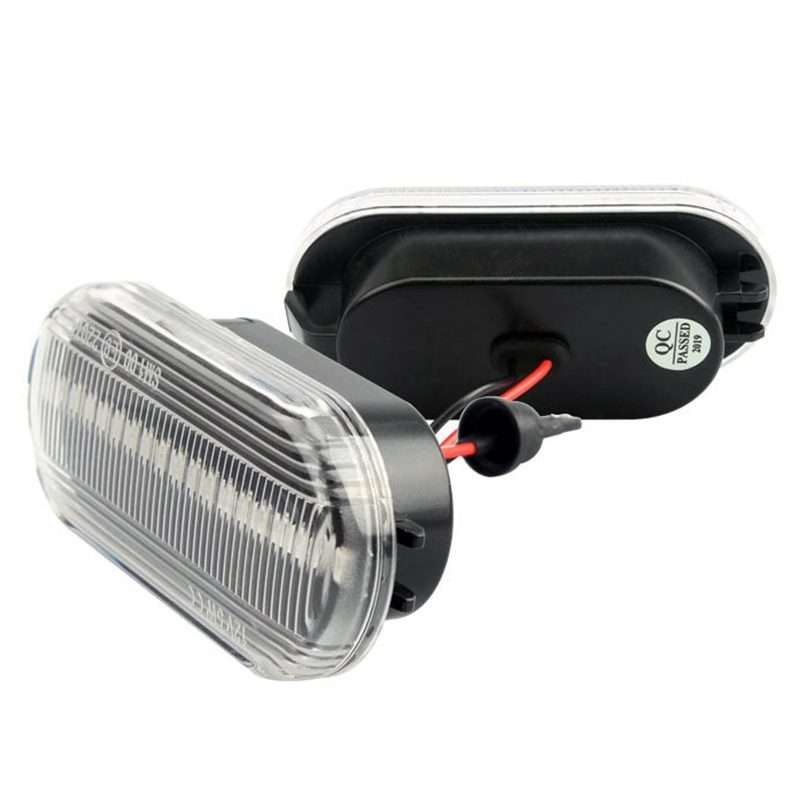 2 PCS D12V / 5W Car LED Leaf Board Side Flowing Water Turn Signal Light for Volk ... (Transparent)
