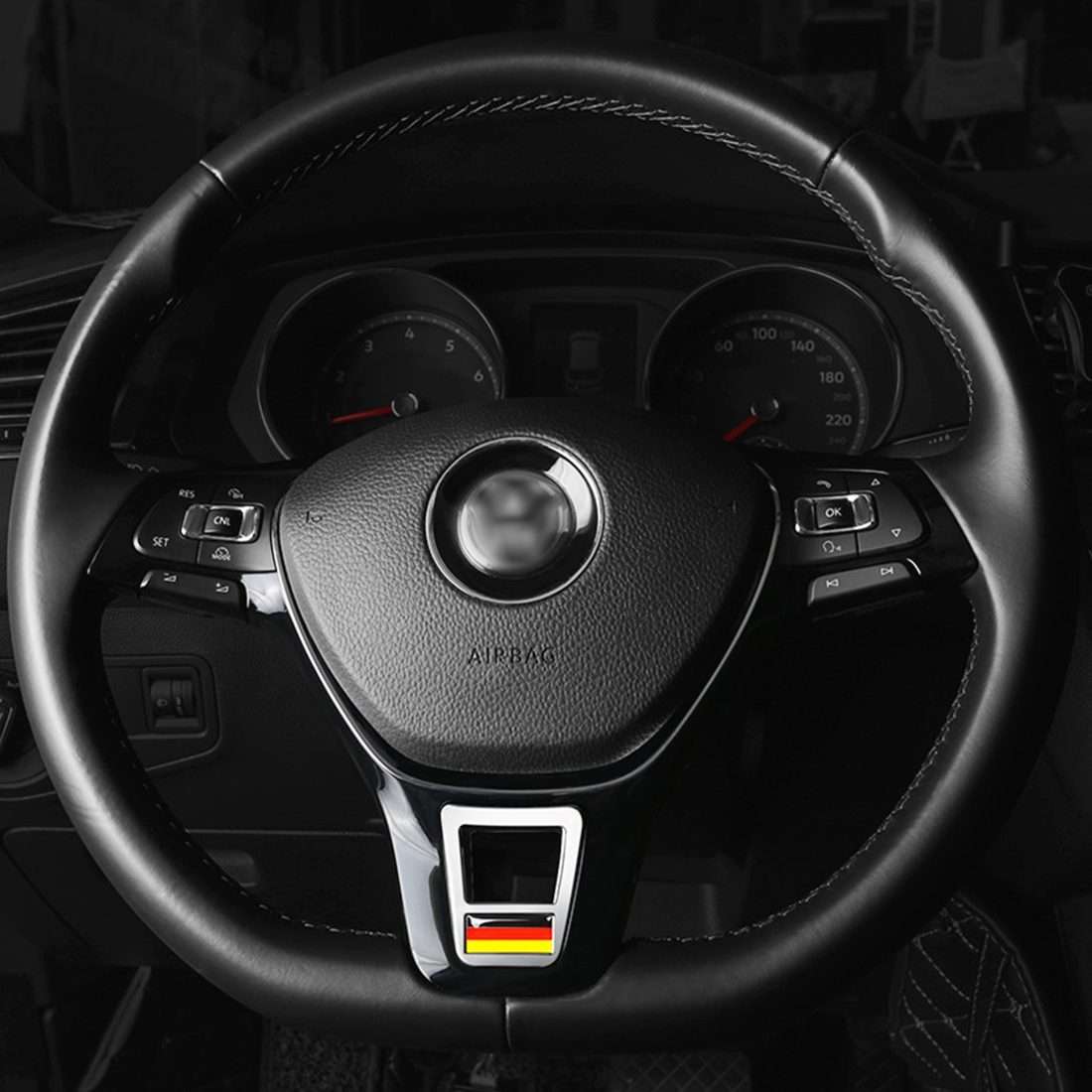 Car Metal Steering Wheel Decorative Buckle for Volkswagen
