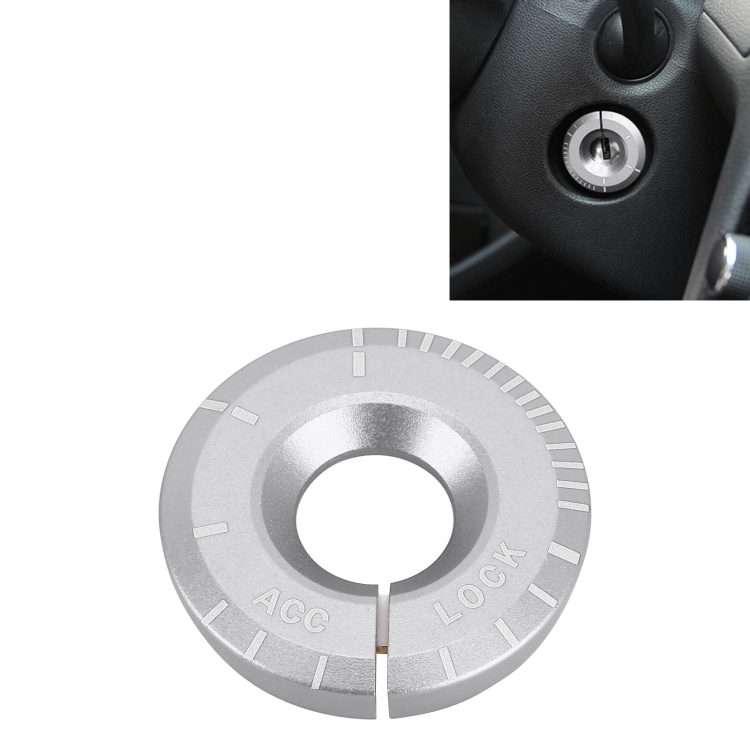 For Volkswagen Metal Ignition Key Ring, Diameter: 4.8cm (Silver)