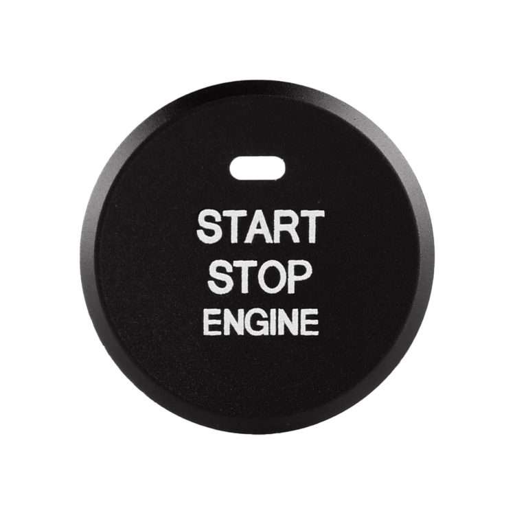 Car Engine Start Key Push Button Inner Ring Trim Sticker Decoration for Mazda Axela CX ... (Black)