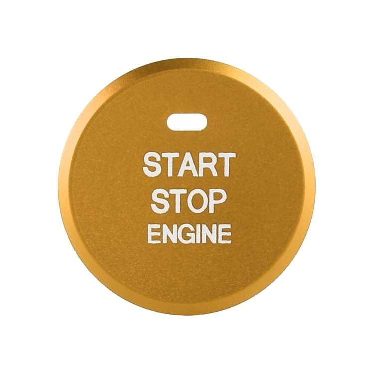 Car Engine Start Key Push Button Inner Ring Trim Sticker Decoration for Mazda Axela CX ... (Gold)