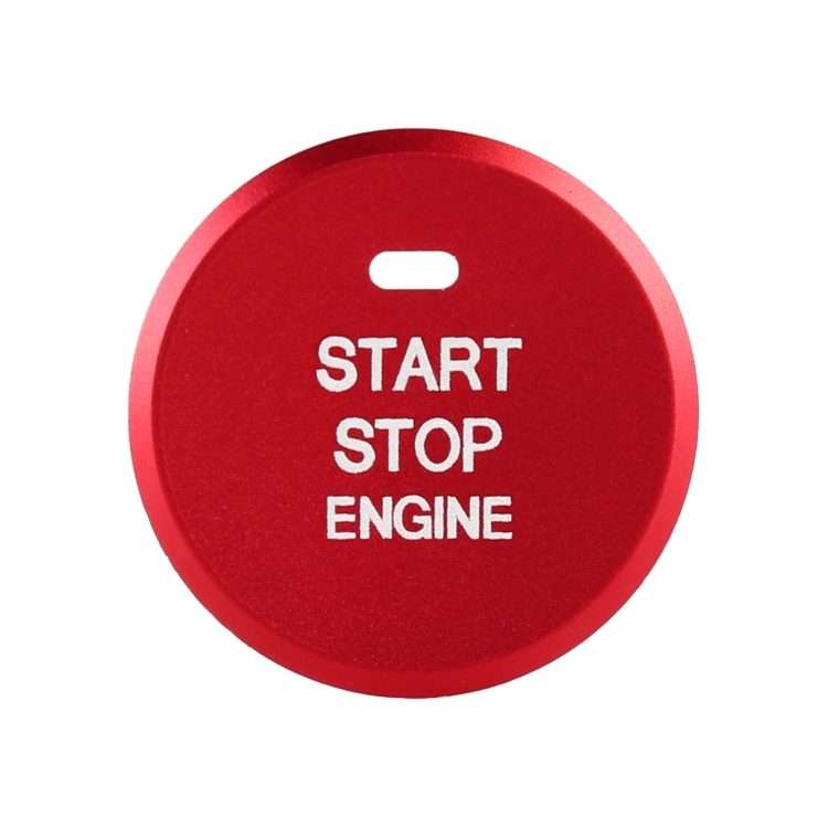 Car Engine Start Key Push Button Inner Ring Trim Sticker Decoration for Mazda Axela CX-3 ... (Red)