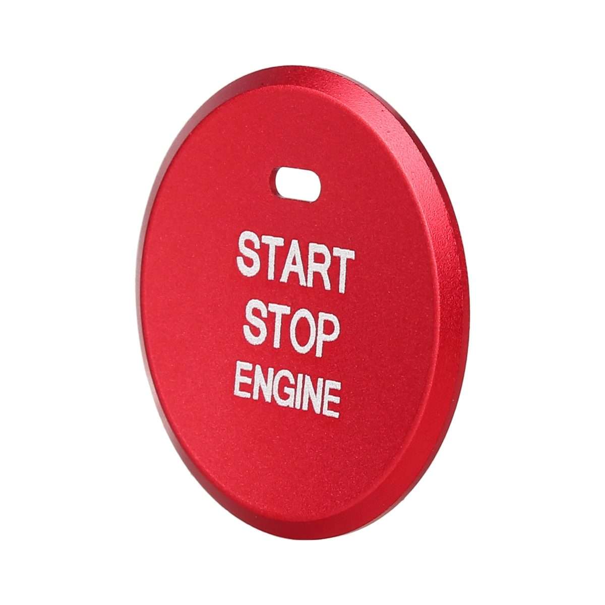 Car Engine Start Key Push Button Inner Ring Trim Sticker Decoration for Mazda Axela CX-3 ... (Red)