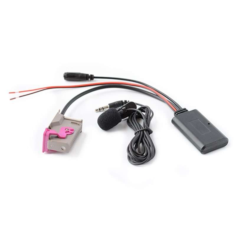Car RNS-E 32PIN Bluetooth Music + MIC Call AUX Audio Cable for Audi A3 A4 A6 A8 TT R8