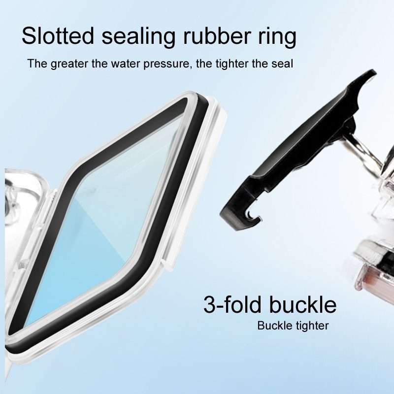 45m Waterproof Case + Touch Back Cover for GoPro HERO8 Black
