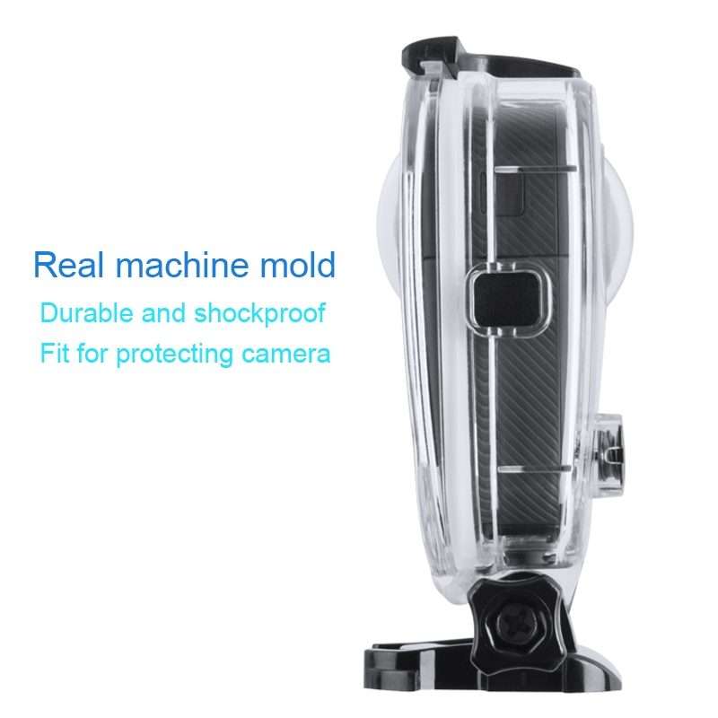 40m Waterproof Housing Protective Case for GoPro Fusion, with Buckle Basic Mount & Screw & Wrench