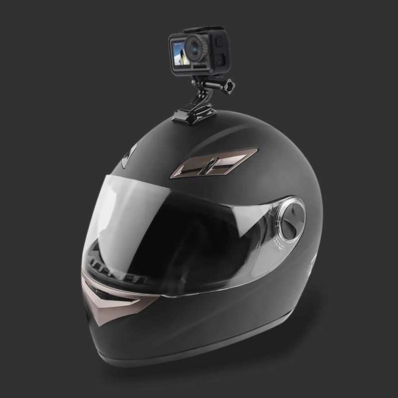 Cycling Helmet Adhesive Multi-Joint Arm Fixed Mount Set with J-Hook Buckle Mount & Adapter & Screw