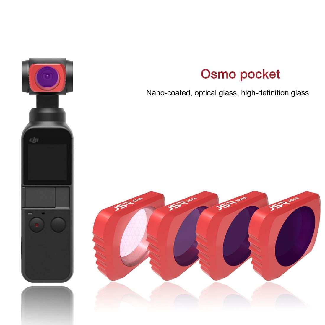 4 in 1 HD Slim ND8 & ND16 & CPL & ND32 & ND64 Lens Filter for DJI OSMO Pocket