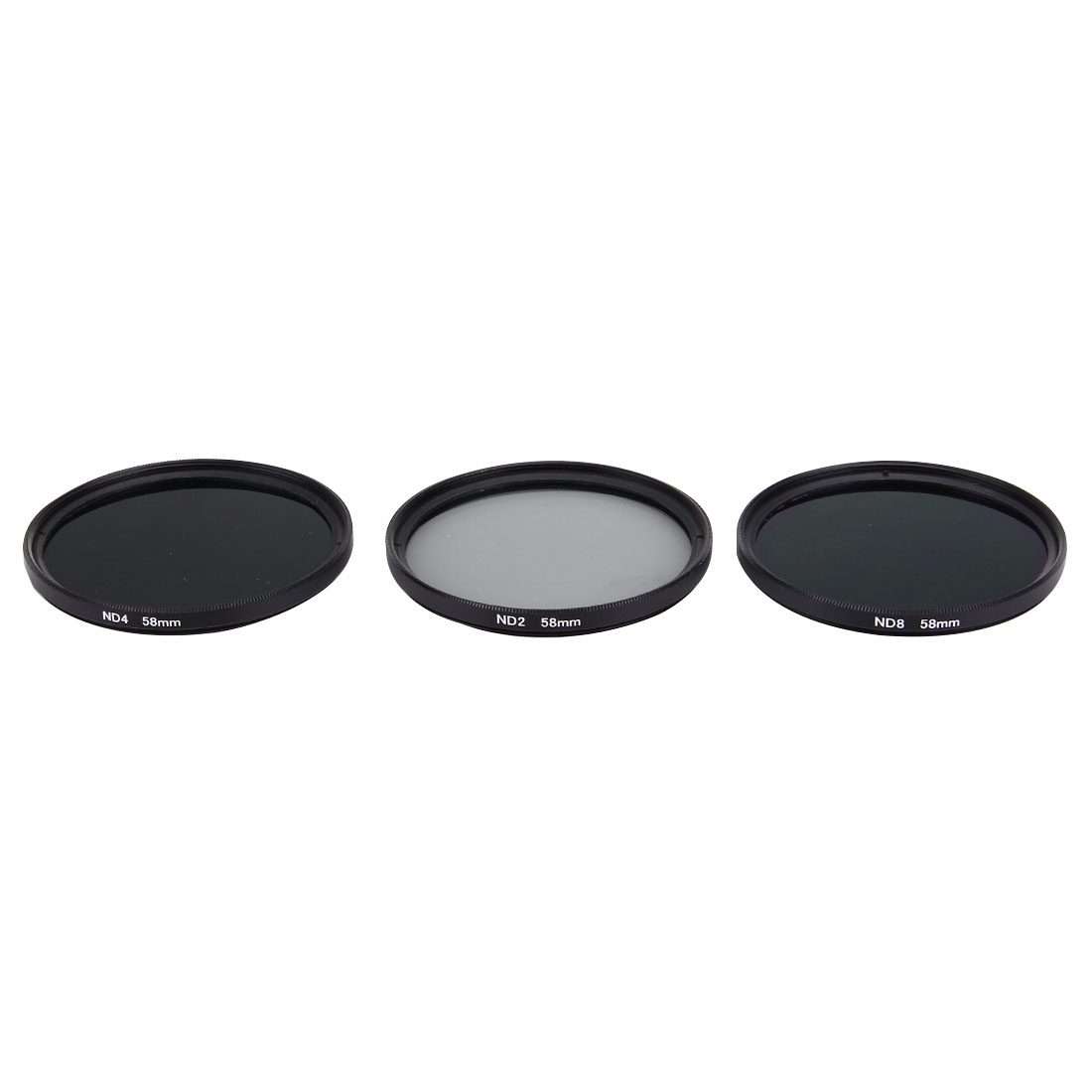 JUNESTAR Proffesional 58mm Lens Filter ND Filter Kits (ND2 + ND4 + ND8) for GoPro & Xiaomi Xiaoyi